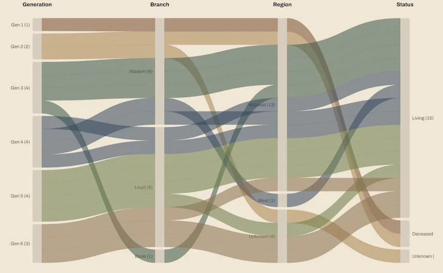 Parallel Sets flow diagram
