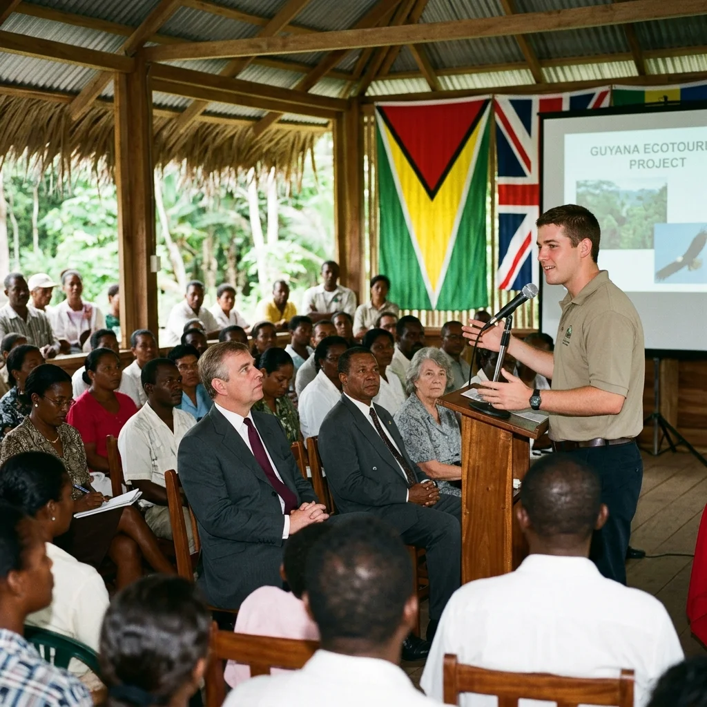 Presentation to the Prince of England