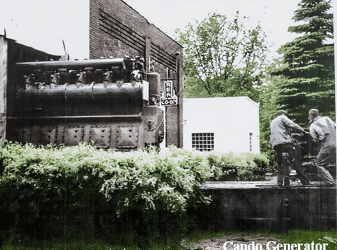 Palmer Stadum with generator, Cando, ND
