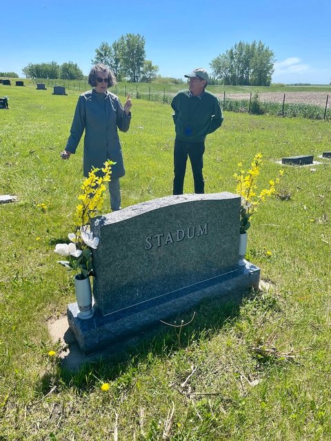 At Palmer and Signe's Grave